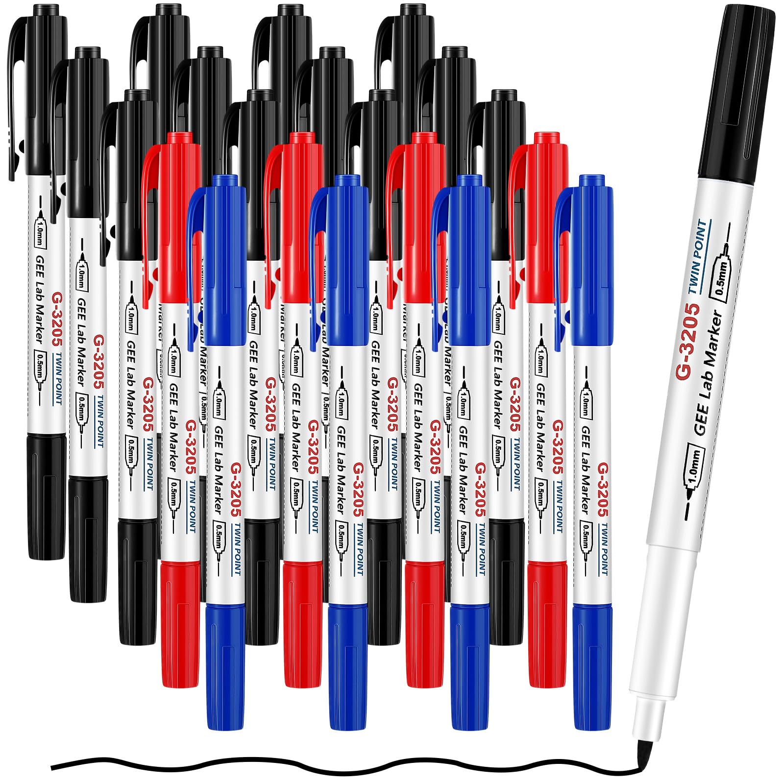 Amazon.com: Janlaugh 20 Pack Alcohol Resistant Laboratory Markers